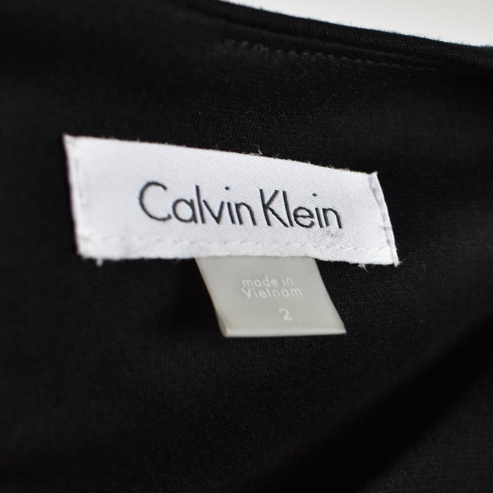 Calvin Klein Stripe A-Line Fit and Flare Dress NEW - 2 - Picture 9 of 9